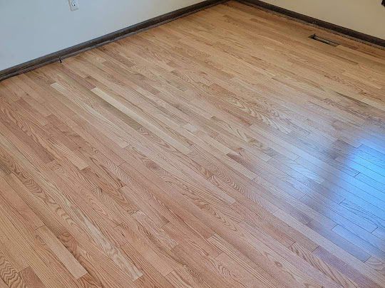 Oak Hardwood Flooring Installation and Finish in Northville