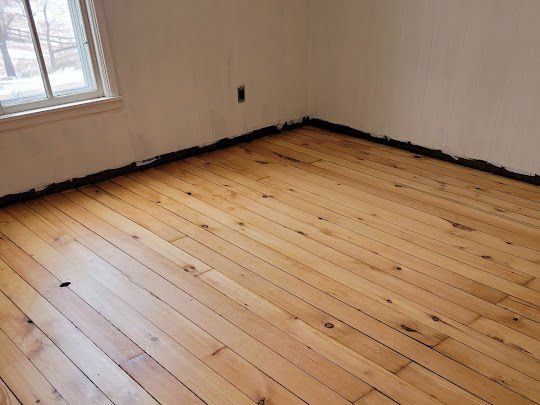 100 Year Old Pine Flooring Refinished in Milford
