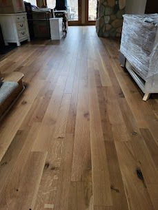 Fuzed White Oak Hardwood Flooring Installation in Fowlerville MI